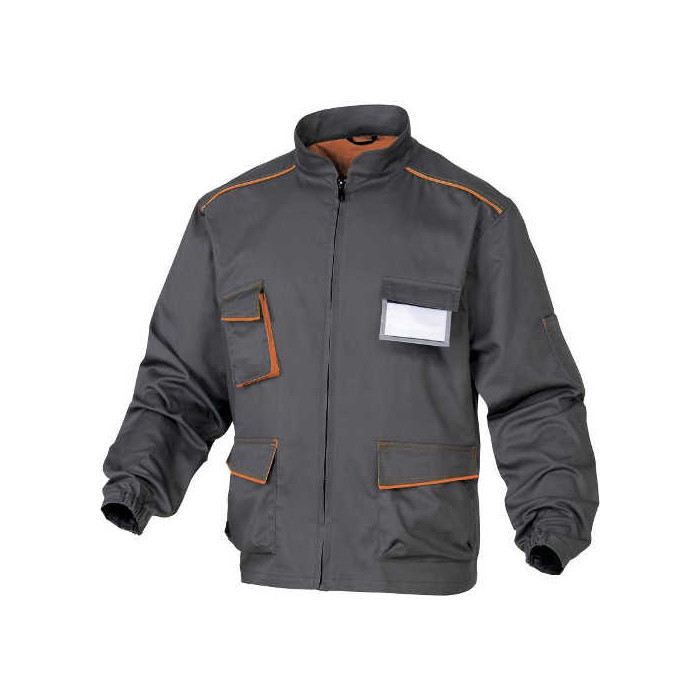 BLUZA ROBOCZA PANOSTYLE POLIESTER BAWEŁNA SZARY POMARAŃCZOWY 4 KIESZENIE ROZMIARY XS S M L XL XXL XXXL M6VES
