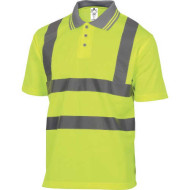 KOSZULKA POLO DELTA PLUS AGRA 100% BAWEŁNA KRÓTKI RĘKAW NIEBIESKA