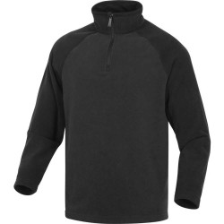 BLUZA POLAROWA DELTA PLUS ALMA DP-ALMAMN OCIEPLANA SZARO-CZARNA