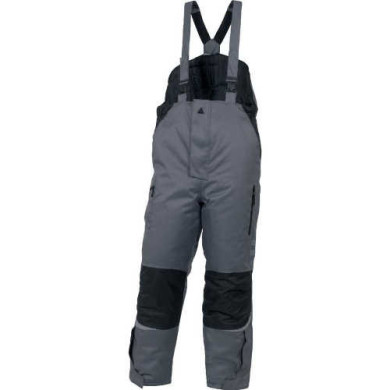 SPODNIE ROBOCZE OGRODNICZKI DELTA PLUS ICEBERG SZARE OCIEPLANE POWLEKANE POLIURETANEM OCHRONNE DO PRAC W NISKICH TEMPERATURACH