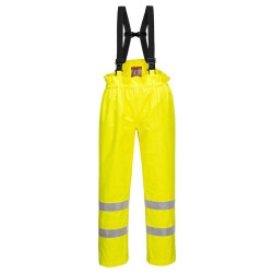 SPODNIE ROBOCZE BIZFLAME PORTWEST PRW-S780YER OSTRZEGAWCZE TRUDNOPALNE WODOODPORNE ŻÓŁTE