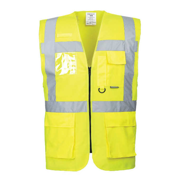 KAMIZELKA ROBOCZA EXECUTIVE BERLIN PORTWEST PRW-S476YER OSTRZEGAWCZA ŻÓŁTY