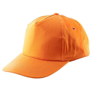 CZAPKA LETNIA POLSTAR BASEBALL Z DASZKIEM BAWEŁNIANA 180 g/m2 POMRAŃCZOWA