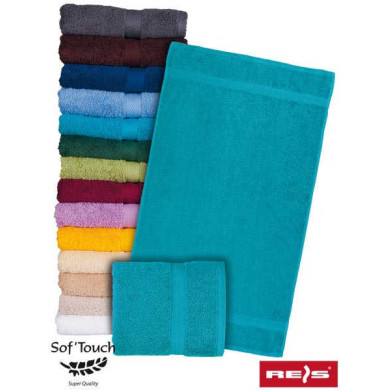 RĘCZNIK FROTTE REIS T-SOFT-50x90 500 g/m2 TURKUSOWY