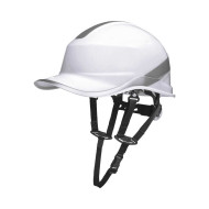 HEŁM ROBOCZY DELTA PLUS DIAMOND VI WIND Z ABS – KSZTAŁT CZAPECZKI BASEBALLOWEJ, REGULOWANY, BIAŁY