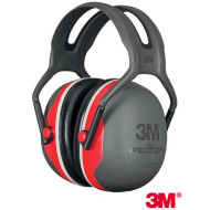 NAUSZNIKI OCHRONNE 3M PELTOR X3A SNR 33DB NA PAŁĄKU SZARO-CZERWONE DO PRZEMYSŁU