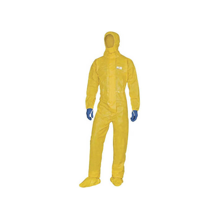 KOMBINEZON OCHRONNY DELTACHEM Z KAPTUREM, ANTYCHEMICZNY, ANTYPOELEKTROSTATYCZNY, TYP 5 6
