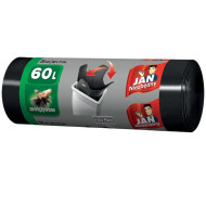 WORKI NA ŚMIECI JAN NIEZBĘDNY HD 60L CZARNE 26 SZT. MOCNE EASYPACK ZRYWKA
