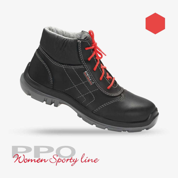 TRZEWIKI ROBOCZE PPO WOMEN SPORTY LINE 556 S3 SRC DAMSKIE LICOWE CZARNE