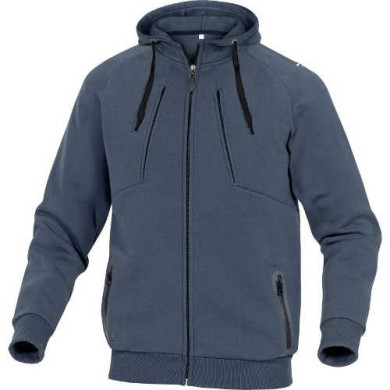 BLUZA ROBOCZA DELTA PLUS ANZIO Z KAPTUREM GRANATOWA
