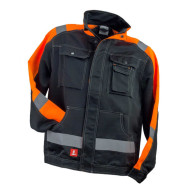 BLUZA ROBOCZA URGENT 914 OSTRZEGAWCZA CZARNO-POMARAŃCZOWA
