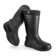 KALOSZE ROBOCZE PROCERA TRACKER BLACK, KOŁNIERZ SZTRUKSOWY, WKŁADKA, TWORZYWO EVA, CZARNE