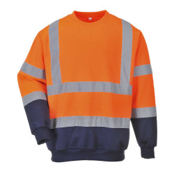 BLUZA ROBOCZA PORTWEST PRW-B306ONR OSTRZEGAWCZA POMARAŃCZOWO-GRANATOWA