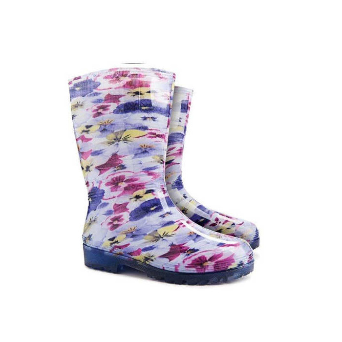 KALOSZE MIEJSKIE DEMAR RAINNY PRINT D 0054, DAMSKIE, PVC, NADRUK BRATEK MIX