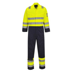 KOMBINEZON ROBOCZY MODAFLAME PORTWEST PRW-MV28YNR TRUDNOPALNY OSTRZEGAWCZY ŻÓŁTO-GRANATOWY