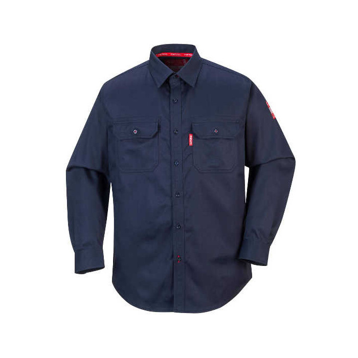 KOSZULA ROBOCZA PORTWEST BIZFLAME 88/12 FR89NAR TRUDNOPALNA GRANATOWA