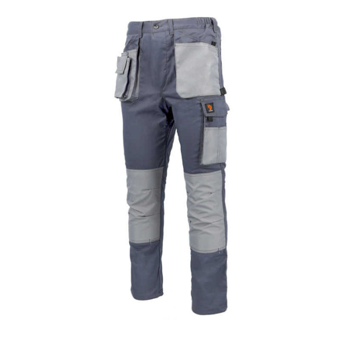 SPODNIE ROBOCZE PROCERA PROMAN STRETCH 250, DO PASA, ELASTYCZNE, TRWAŁE, SZARE