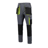 SPODNIE ROBOCZE PROCERA PROMAN STRETCH 250, DO PASA, ELASTYCZNE, TRWAŁE, SZARE