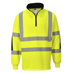 BLUZA ROBOCZA PORTWEST XENON RUGBY PRW-B308YER OSTRZEGAWCZA ŻÓŁTO-CZARNA