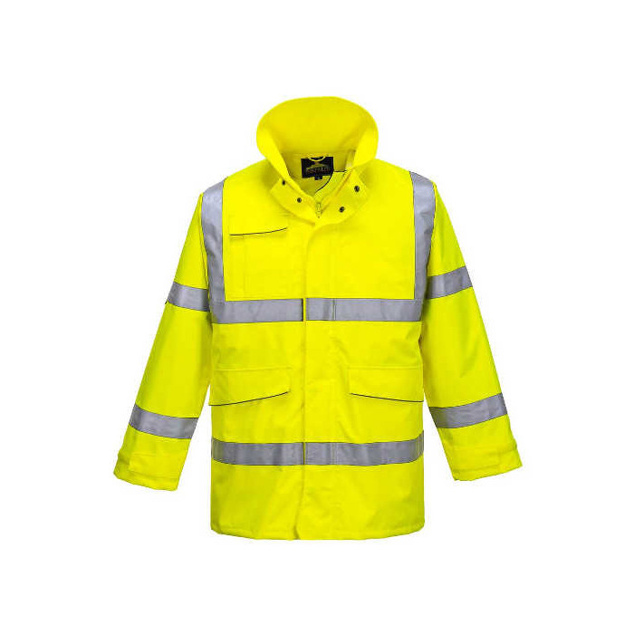 KURTKA ROBOCZA PARKA EXTREME PORTWEST PRW-S590YER WODOODPORNA WIATROSZCZELNA OSTRZEGAWCZA ŻÓŁTA