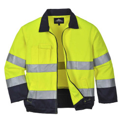 BLUZA ROBOCZA PORTWEST MADRID PRW-TX70YNR OSTRZEGAWCZA ŻÓŁTO-GRANATOWA