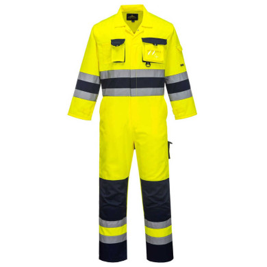 KOMBINEZON ROBOCZY NANTES PORTWEST PRW-TX55YNR OSTRZEGAWCZY ŻÓŁTO-GRANATOWY