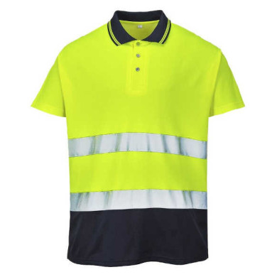 KOSZULKA POLO COTTON COMFORT PORTWEST PRW-S174YNR OSTRZEGAWCZA ODDYCHAJĄCA ŻÓŁTO-GRANATOWA KOSZULKA POLO COTTON COMFORT PORTWEST PRW-S174YNR OSTRZEGAWCZA ODDYCHAJĄCA ŻÓŁTO-GRANATOWA