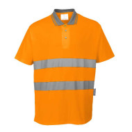 KOSZULKA POLO COTTON COMFORT PORTWEST PRW-S171ORR OSTRZEGAWCZA ODDYCHAJĄCA POMARAŃCZOWA