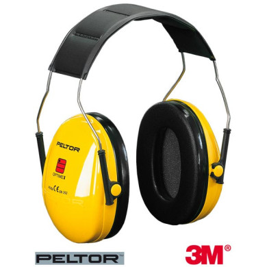 NAUSZNIKI PRZECIWHAŁASOWE 3M PELTOR 3M-H510A, NA PAŁĄKU, SNR 27dB, ŻÓŁTE