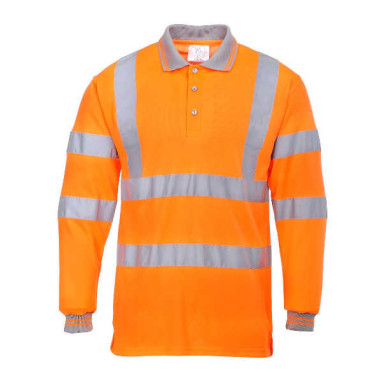 KOSZULKA POLO PORTWEST PRW-S277ORR OSTRZEGAWCZA Z DŁUGIMI RĘKAWAMI POMARAŃCZOWA KOSZULKA POLO PORTWEST PRW-S277ORR OSTRZEGAWCZA Z DŁUGIMI RĘKAWAMI POMARAŃCZOWA