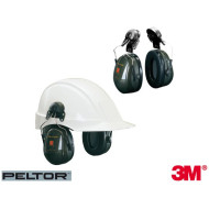 NAUSZNIKI PRZECIWHAŁASOWE 3M PELTOR 3M-H520P3E, NAHEŁMOWE, SNR 30dB, OLIWKOWE