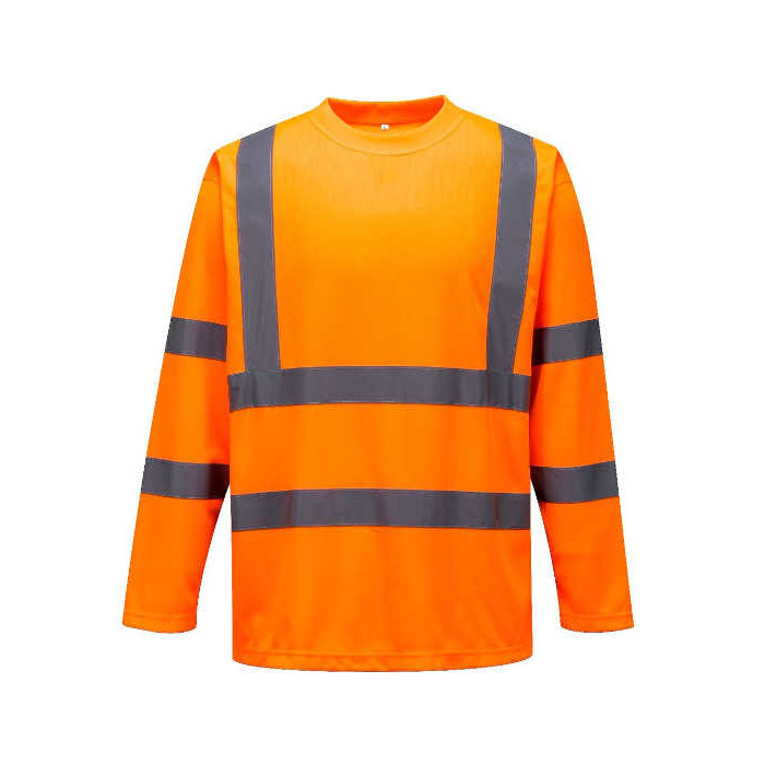 T-SHIRT PORTWEST PRW-S178ORR OSTRZEGAWCZY Z DŁUGIMI RĘKAWAMI POMARAŃCZOWY