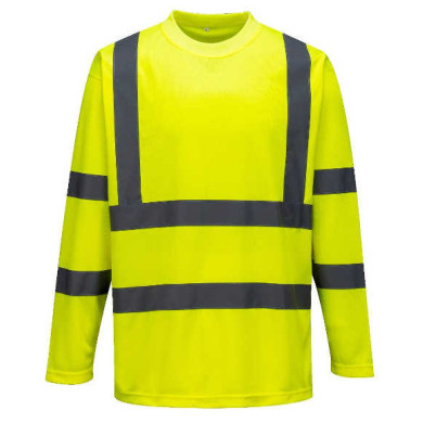 T-SHIRT PORTWEST PRW-S178YER OSTRZEGAWCZY Z DŁUGIMI RĘKAWAMI ŻÓŁTY