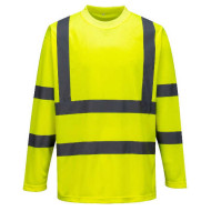 T-SHIRT PORTWEST PRW-S178YER OSTRZEGAWCZY Z DŁUGIMI RĘKAWAMI ŻÓŁTY