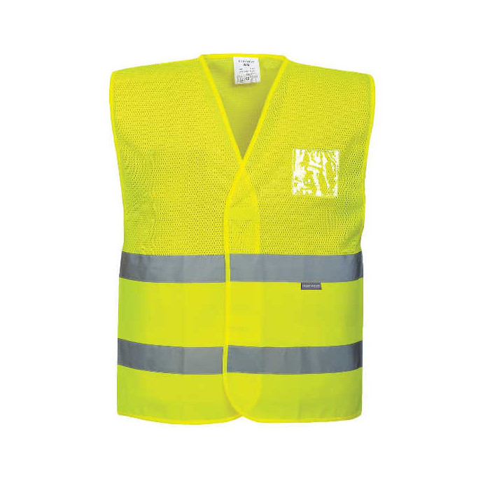 KAMIZELKA ROBOCZA PORTWEST PRW-C494YER DO POŁOWY SIATKOWA OSTRZEGAWCZA ŻÓŁTA