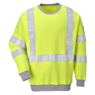 BLUZA ROBOCZA PORTWEST PRW-FR31YER POLAROWA TRUDNOPALNA ANTYSTATYCZNA OSTRZEGAWCZA ŻÓŁTA