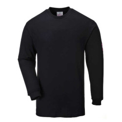 T-SHIRT PORTWEST PRW-FR11BKR TRUDNOPALNY ANTYSTATYCZNY Z DŁUGIMI RĘKAWAMI CZARNY