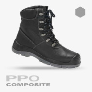 TRZEWIKI ROBOCZE PPO COMPOSITE 0158 S3 CI SRC SKÓRZANE LICOWE CZARNE