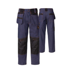 SPODNIE ROBOCZE PROCERA PROMONTER JEANS – GRANATOWE, DO PASA