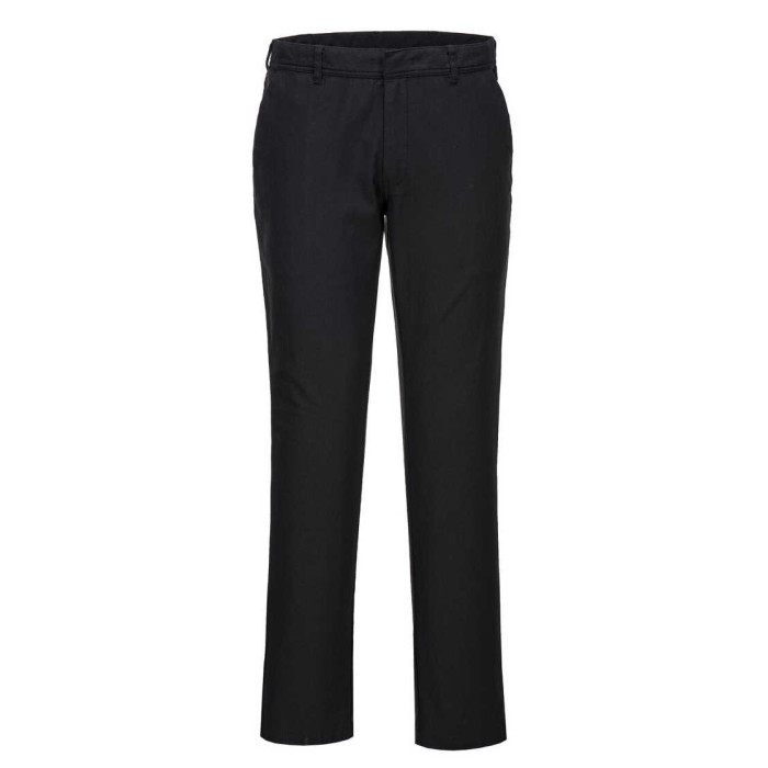 SPODNIE ROBOCZE CHINO STRETCH PORTWEST PRW-S232BKR DO PASA CZARNE