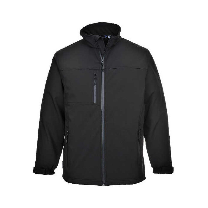 KURTKA ROBOCZA SOFTSHELL (3L) PORTWEST PRW-TK50BKR PRZECIWDESZCZOWA WODOODPORNA ODDYCHAJĄCA CZARNA