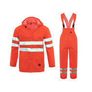UBRANIE ROBOCZE PRZECIWDESZCZOWE PROCERA PROBALTIC FLUO, OSTRZEGAWCZE, Z TKANINY PROBALTIC, POMARAŃCZOWE