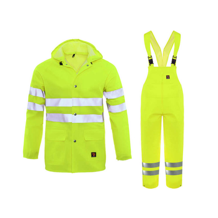 UBRANIE ROBOCZE PRZEDIWDESZCZOWE PROCERA PROBALTIC FLUO, OSTRZEGAWCZE, Z TKANINY PROBALTIC, ŻÓŁTE