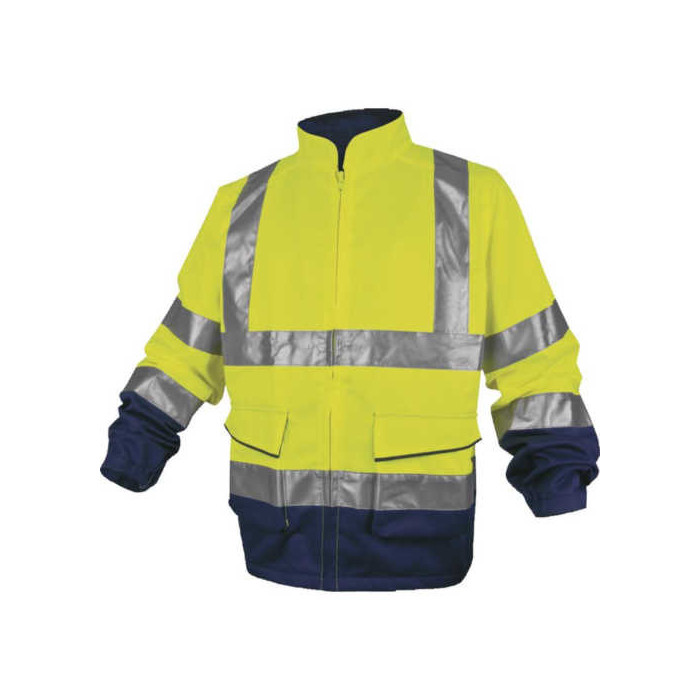 BLUZA ROBOCZA DELTA PLUS PANOSTYLE PHVE2 OSTRZEGAWCZA ŻÓŁTO GRANATOWA