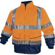 BLUZA ROBOCZA DELTA PLUS PANOSTYLE PHVE2 OSTRZEGAWCZA ŻÓŁTO GRANATOWA