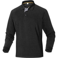KOSZULKA POLO DELTA PLUS METEOR Z DŁUGIM RĘKAWEM OSTRZEGAWCZA ŻÓŁTA KLASA 3 ODBLASKOWA S-3XL