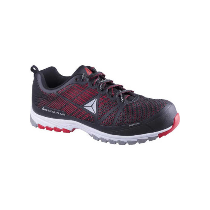 PÓŁBUTY ROBOCZE DELTA PLUS SPORTSWEAR DELTA SPORT S1P SRC HRO CZARNO-CZERWONE PRACE REMONTOWE RZEMIOSŁO LOGISTYKA