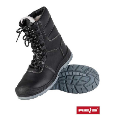 BUTY ROBOCZE REIS NORDREIS S3 SRC BRNORDREIS ŚNIEGOWCE ZE SKÓRY CZARNO-SZARE