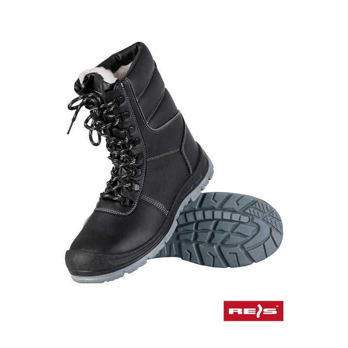 BUTY ROBOCZE REIS NORDREIS S3 SRC BRNORDREIS ŚNIEGOWCE ZE SKÓRY CZARNO-SZARE