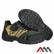 PÓŁBUTY ROBOCZE ARTMAS BTEX CAMOUFLAGE SB SRC DZIANINA FLY-KNIT METALOWY PODNOSEK LEKKIE WZÓR MORO